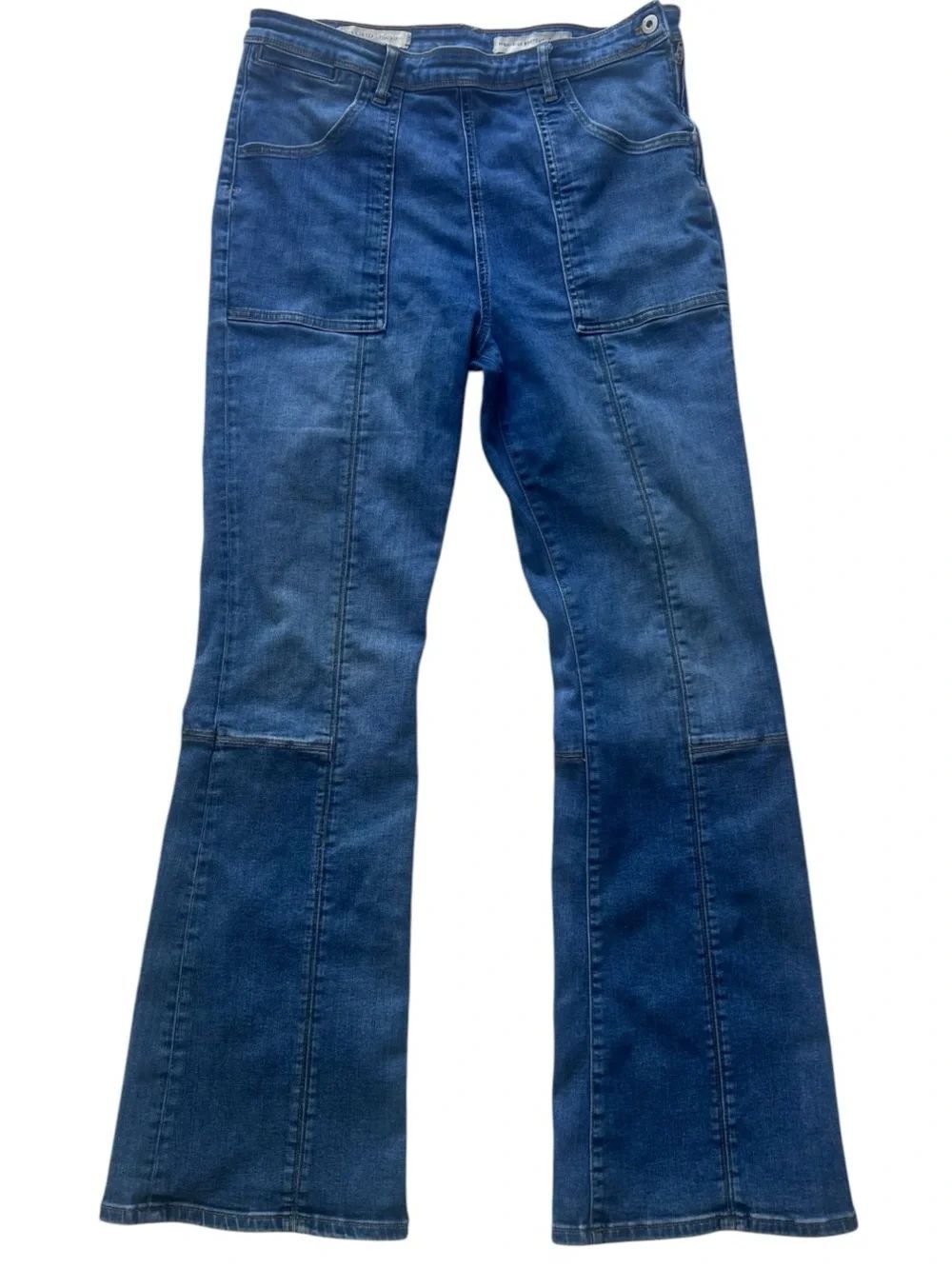 Pilcro Letterpress Anthropologie 70s High Rise Bootcut Retro Flare Jeans 32